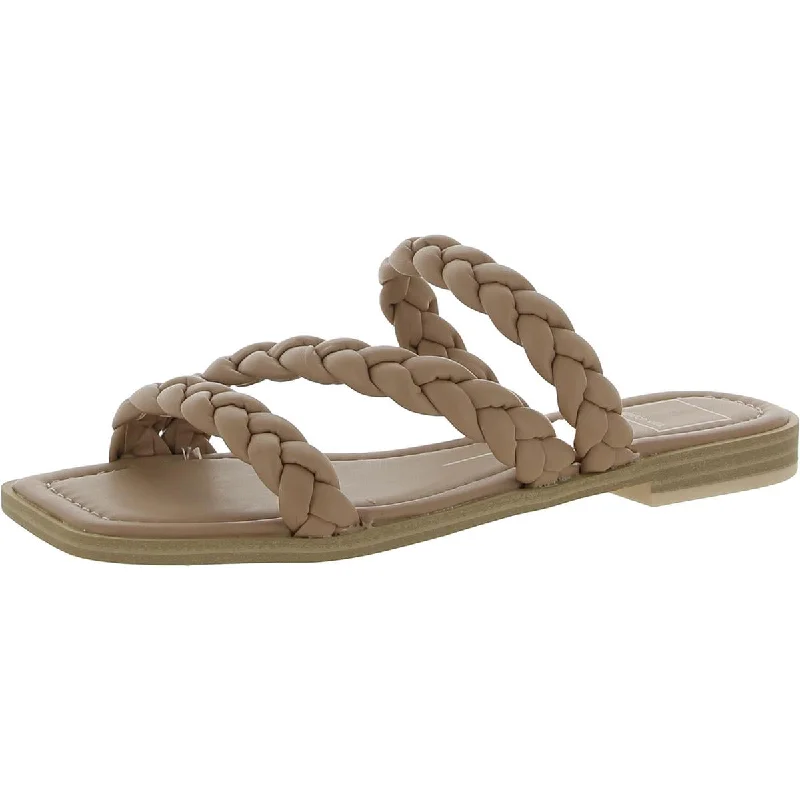 End Of Season Clearance Dolce Vita Womens Open Toe Flats Slide Sandals