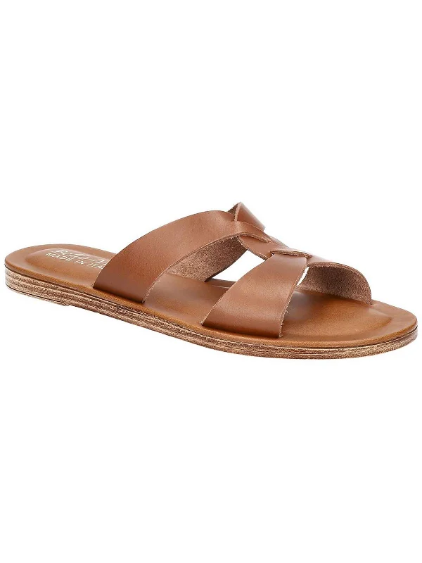 Ultra-Light Footwear Sale Dov-Italy Womens Leather Slip On Slide Sandals