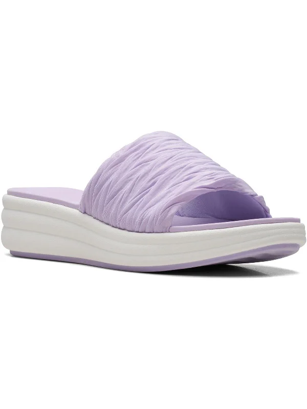 Women's Statement Boots Drift Petal Womens Cushioned Footbed Man Made Slide Sandals