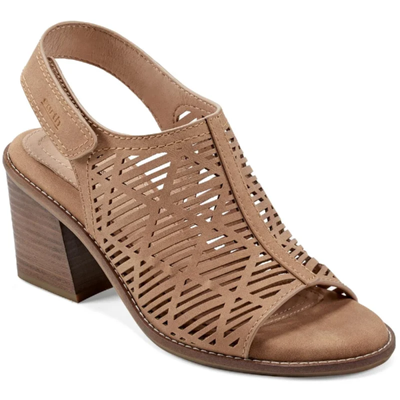 Polished Style Deals Earth Womens Aurara 3 Faux Leather Slingback Sandals