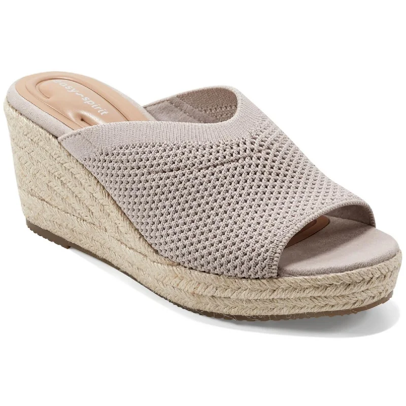 Special Offer For You Easy Spirit Womens Jalen 2 Round Toe Slip On Wedge Sandals