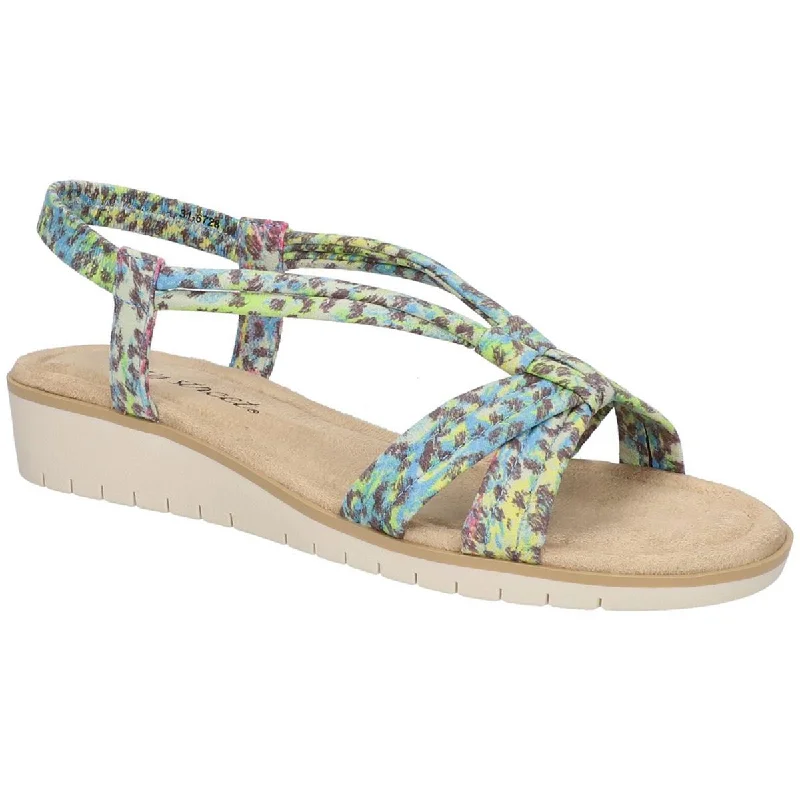 Ends Soon Easy Street Womens Dana Open-toe Pull-on Slingback Sandals