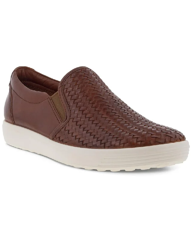 Statement Footwear Discount ECCO Soft 7 Leather Slip On Sneaker