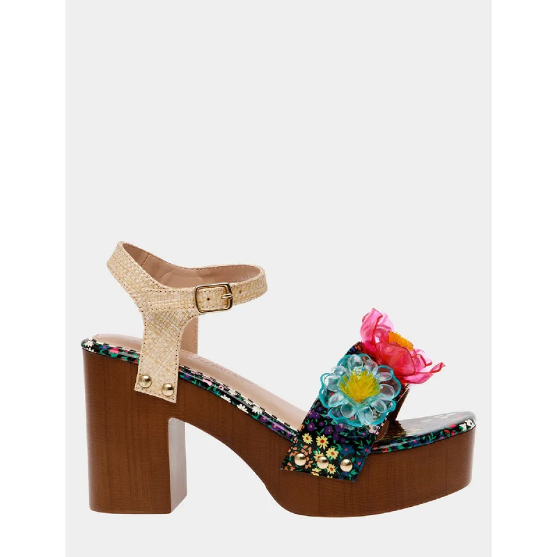Luxury Casual Footwear Elayne Black Multi