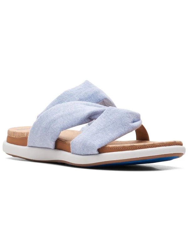 Travel-Friendly Footwear Promotion Eliza Skip Womens Slip-on Foam Insole Flatform Sandals