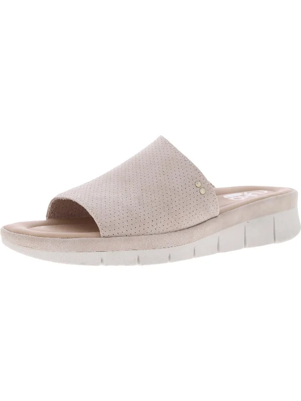 Comfort Meets Fashion Ellie Womens Open Toe Slip On Wedge Sandals