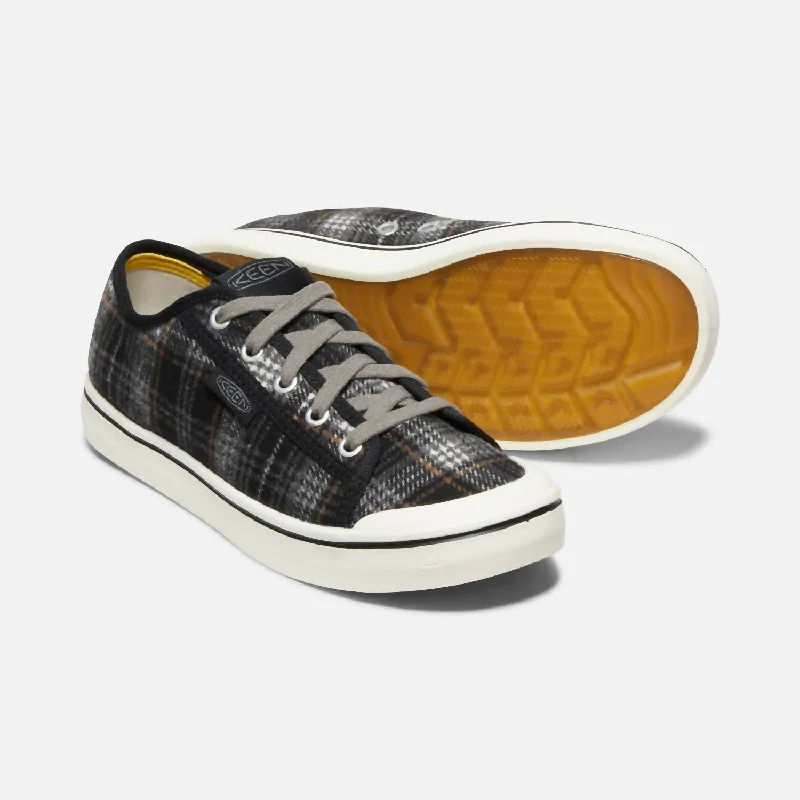 Flash Sale Fever Elsa Sneaker In Black Plaid/steel Grey