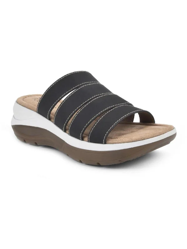 Vibrant Style Promotions Fascinate Womens Slides Slip On Footbed Sandals