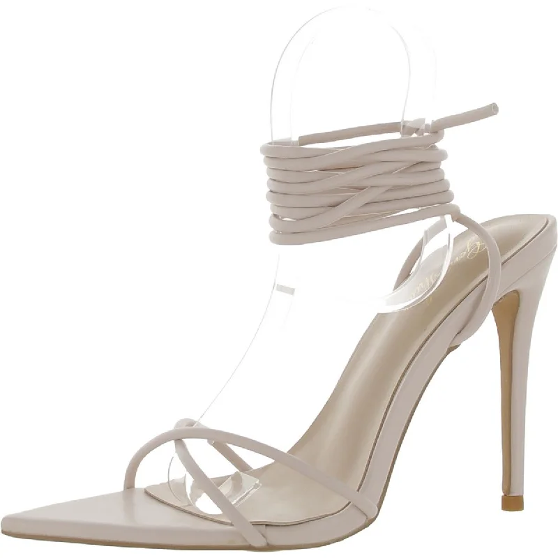 Luxury Boots Sale GENSHUO Womens Faux Leather Dressy Strappy Sandals