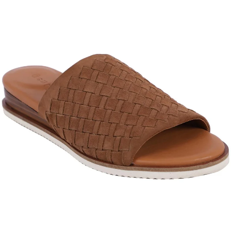 Crazy Discounts, Hurry Up Gentle Souls by Kenneth Cole Womens Angie Leather Slip On Slide Sandals