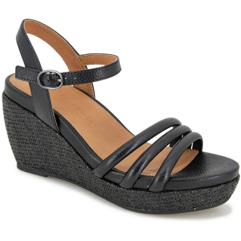 Women's Fashion-Forward Flats Gentle Souls by Kenneth Cole Womens VIKI Almond toe Wedge Wedge Sandals