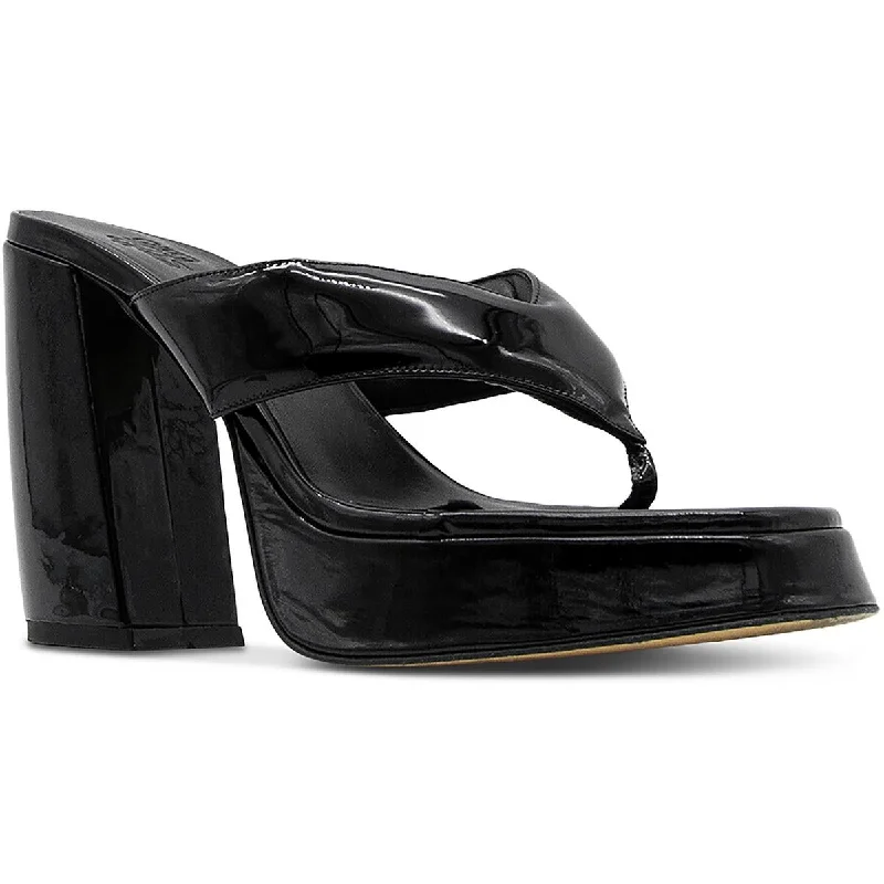 Fashionable Arch Support Shoes Promotion Gia Borghini Womens Gia 6 Cushioned Footbed Thong Wedge Sandals