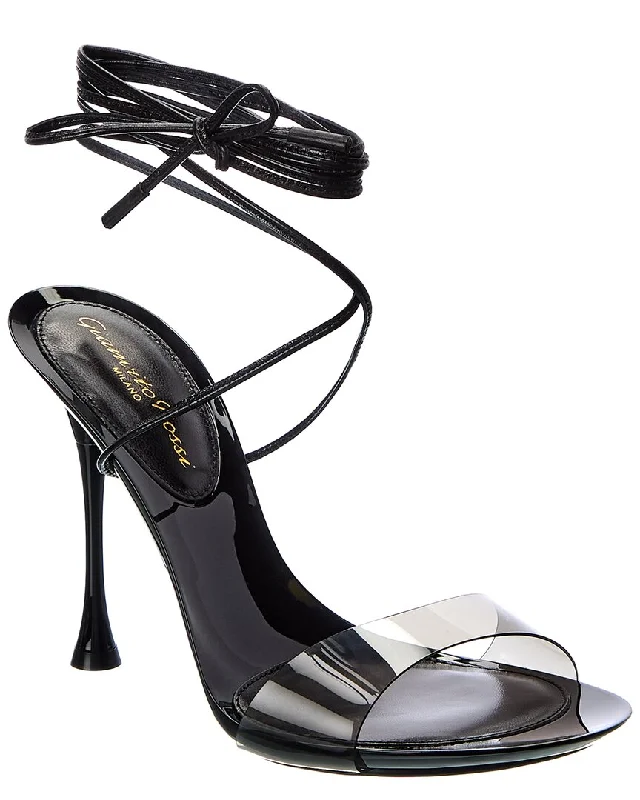Classic Elegance Sales Gianvito Rossi Spice 95 Vinyl Sandal