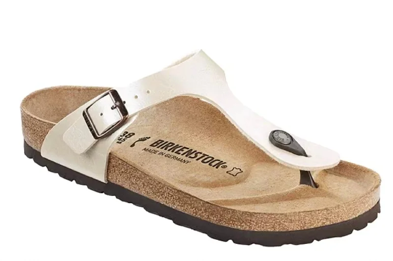 High-End Casual Shoes Gizeh Birko Flor Sandal In Antique Lace