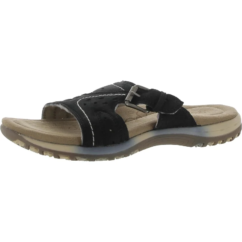 Comfortable Motion Flexible Shoes Globalwin Womens Buckle Cut-Out Slide Sandals