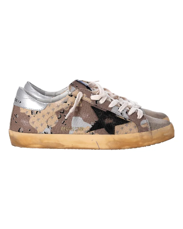 Modish Fashion Discounts Golden Goose Superstar Camouflage Sneakers in Multicolor Canvas