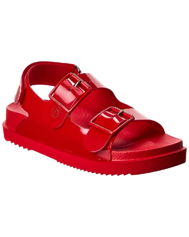 Comfortable Slip-On Shoes Gucci Double G Rubber Sandal
