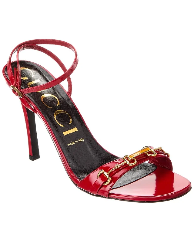 Smart Casual Shoes Sale Gucci Horsebit Patent Sandal