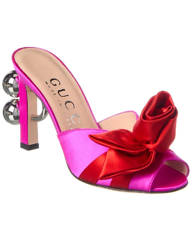 Premium Boots Discounts Gucci Satin Sandal
