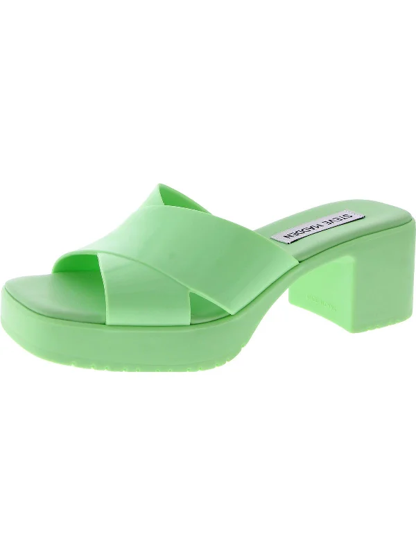 Women's Modern Shoes Harley Womens Patent Mule Block Heel