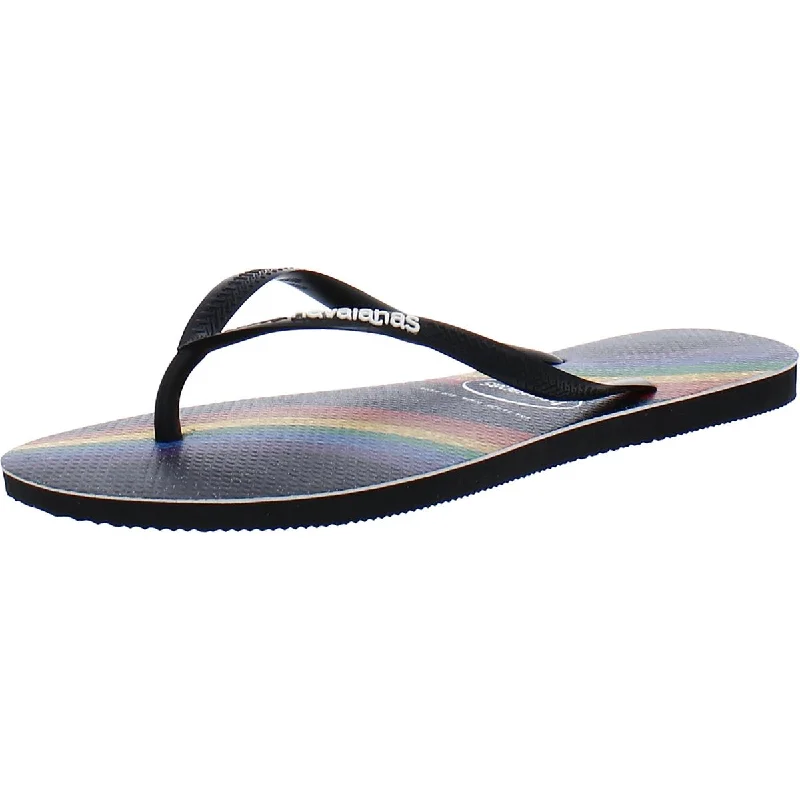 Soft Cushion Shoes Discount Havaianas Womens Slim Pride  Slip On Shimmer Flip-Flops