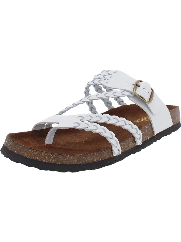 Must-Have Style Discounts Hayleigh Womens Leather Slides Footbed Sandals