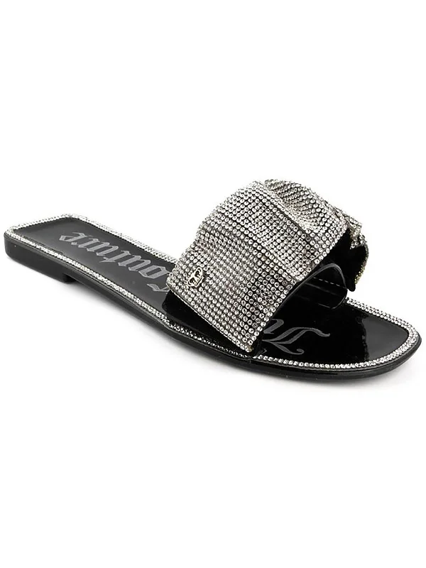 Minimalist Fashion Sale Hollyn Womens Embellished Slip-On Slide Sandals