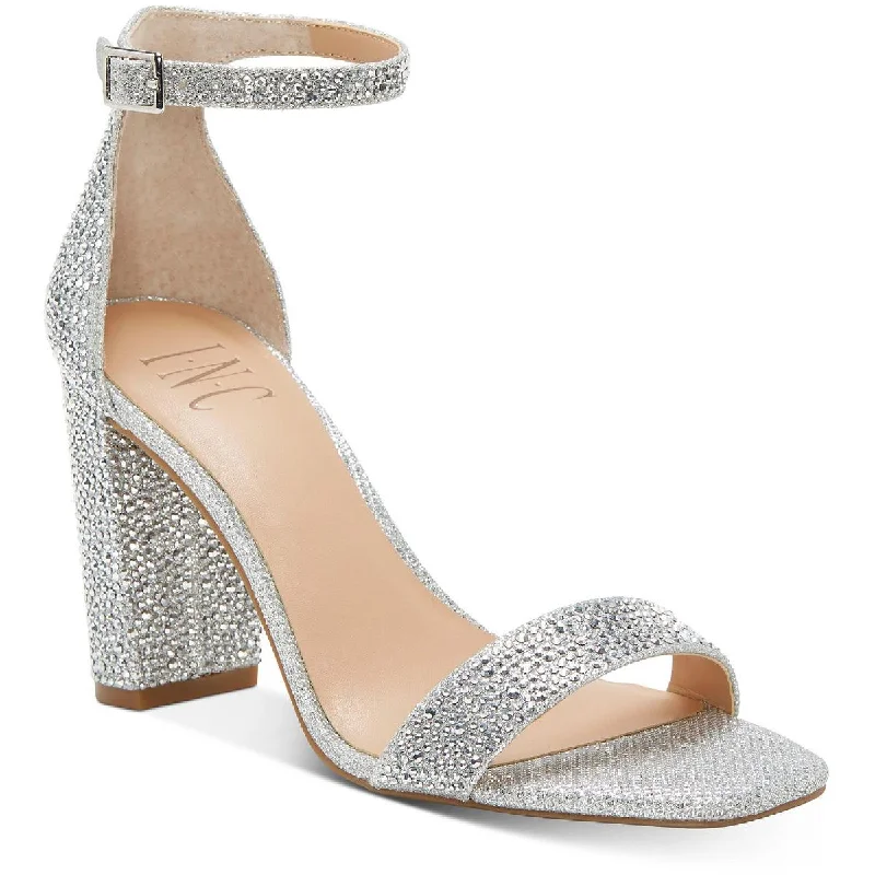 Women's Designer Boots INC Womens Lexini 2 Rhinestone Heel Sandals