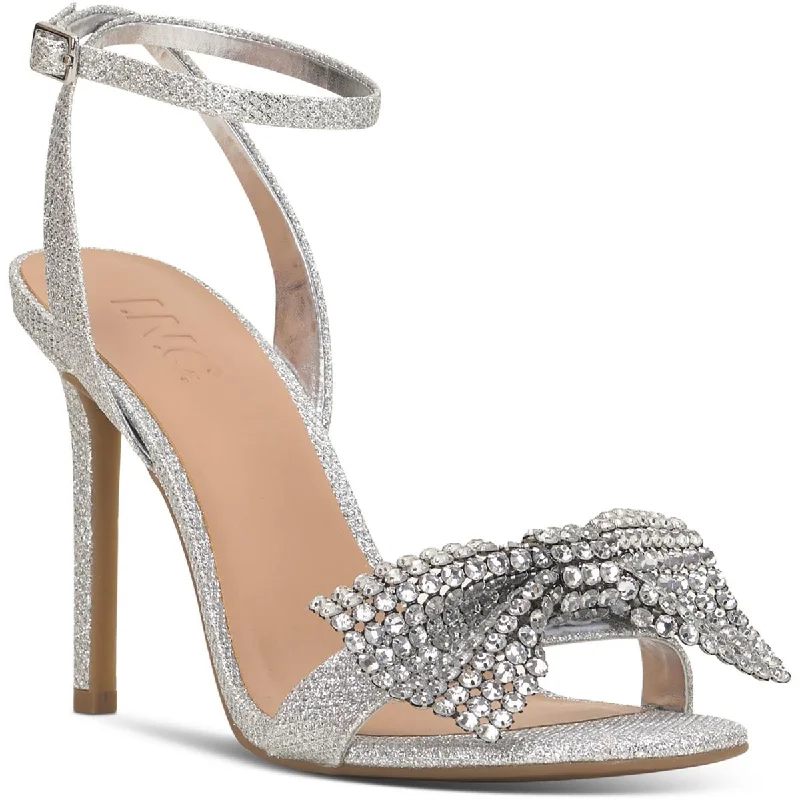 Style Without Limits INC Womens Nemmzi Rhinestone Ankle Strap Heels