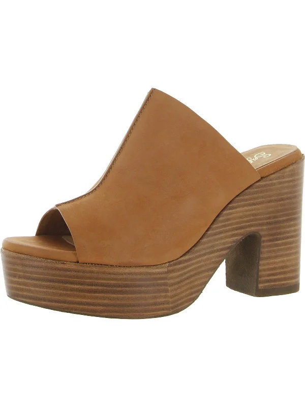 Designer Shoes Clearance Invigorated Womens Leather Peep Toe Heels