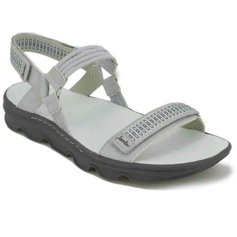 Flexible Sole Shoes Sale Jambu Womens Seaside Water Ready Ankle Strap Slingback Wedge Sandals Flexible Sole Shoes Sale Jambu Womens Seaside Water Ready Ankle Strap Slingback Wedge Sandals