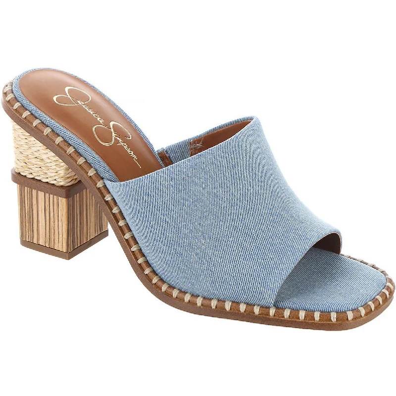 Seasonal Picks Jessica Simpson Womens Lendrila Block Heel Slip-On Heels