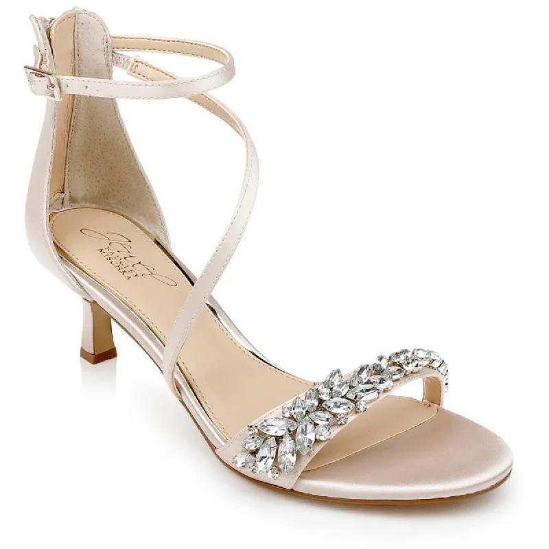 Women's Non-Slip Shoes Jewel Badgley Mischka Womens Dalezya Rhinestones Slip On Heels Women's Non-Slip Shoes Jewel Badgley Mischka Womens Dalezya Rhinestones Slip On Heels