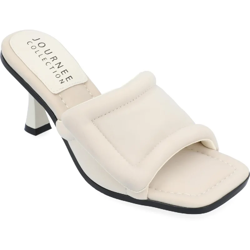 Streetwear-Inspired Footwear Journee Collection Womens Addriel Satin Slide Sandals