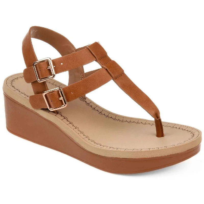 Unleash Your Trend Driven Style Journee Collection Womens Bianca Faux Leather Strappy Wedges Unleash Your Trend Driven Style Journee Collection Womens Bianca Faux Leather Strappy Wedges