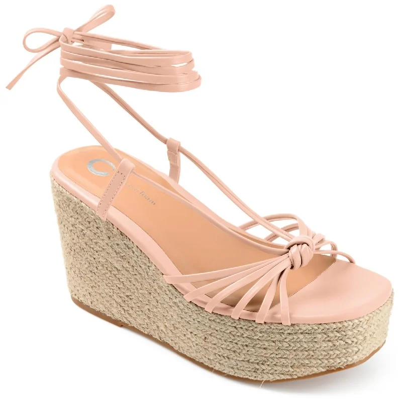 Top Brand Discounts Journee Collection Womens Catalinn Faux Leather Knot-Front Slingback Sandals