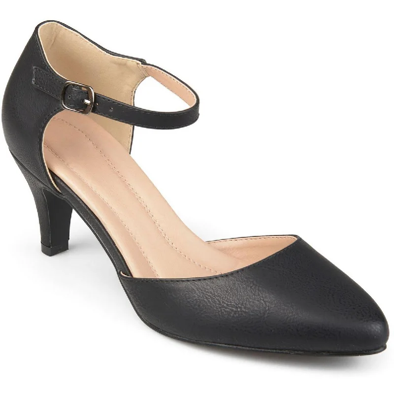 All-Season Shoes Deal Journee Collection Womens Faux Leather Closed Toe Heels