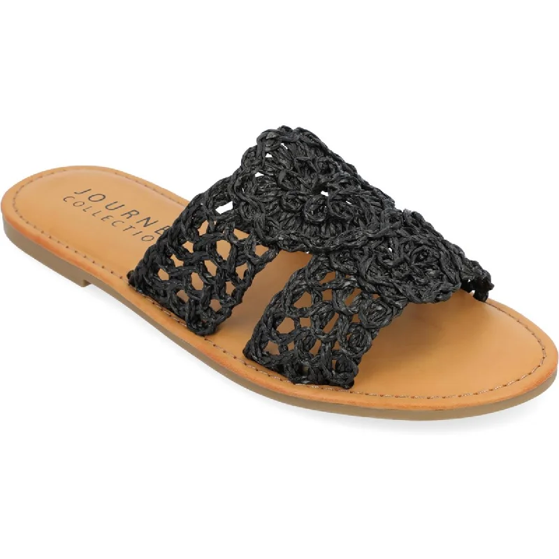 Special Offer For You Journee Collection Womens Lissia Open Toe Slip-On Slide Sandals
