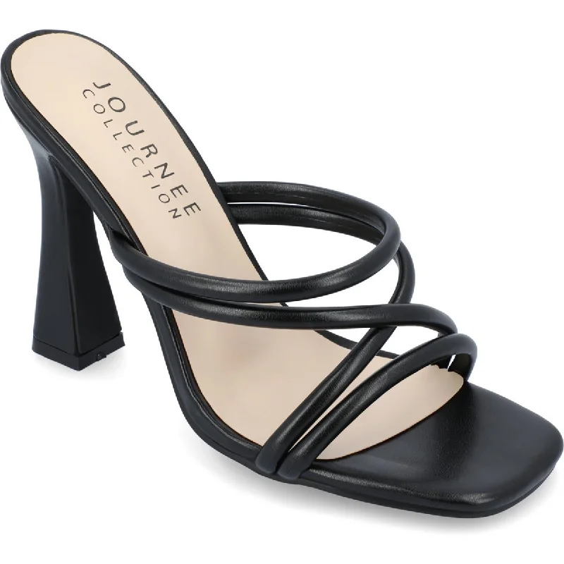 Everyday Shoes Promotion Journee Collection Womens Louisse Faux Leather Slip On Heels