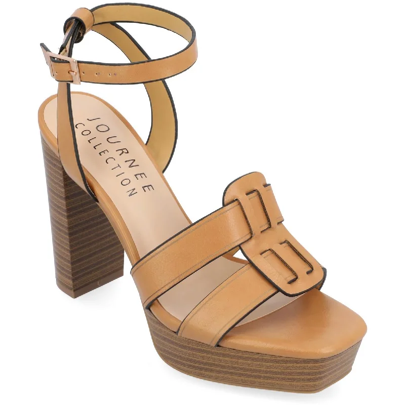 Vibrant Style Promotions Journee Collection Womens Mandilyn Faux Leather Dressy Heels