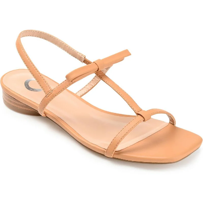 Classy Style Discounts Journee Collection Womens Square Open Toe Strappy Ankle Strap