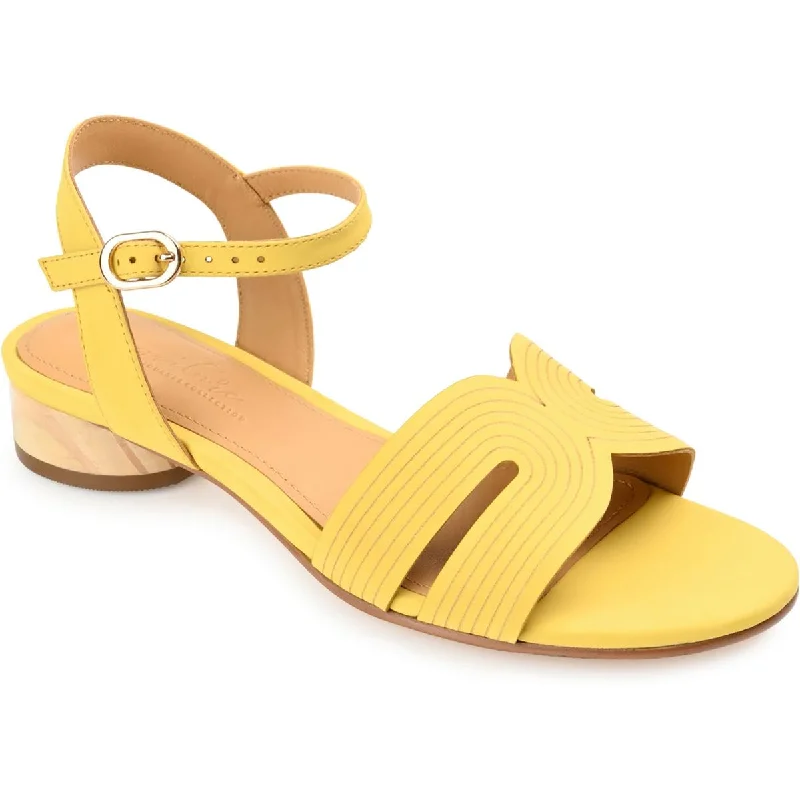 Trendy And Breathable Shoes Journee Signature Womens Starlee Nubuck Ankle Strap Heels