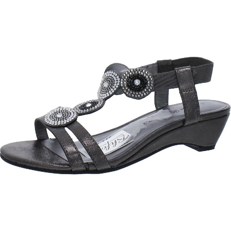Stylish Deals Karen Scott Womens Catrinaa Embellished Open Toe T-Strap Sandals