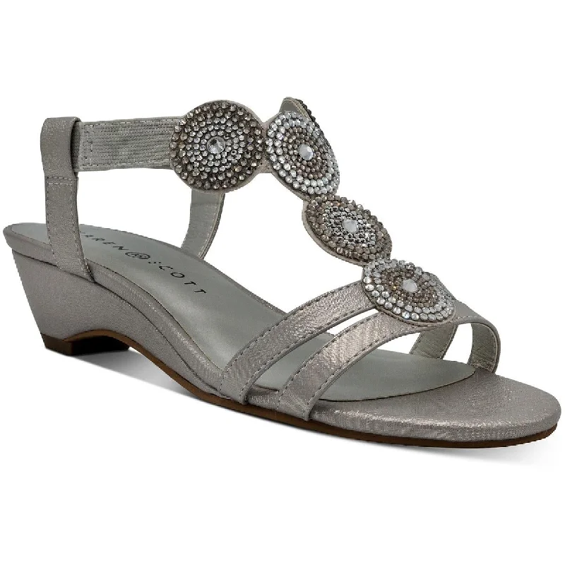 Comfortable Office Shoes Karen Scott Womens Catrinaa Faux Leather Embellished Evening Sandals