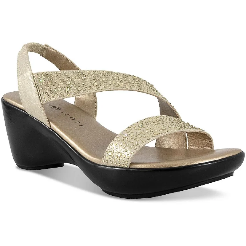 Shop Sale Items Karen Scott Womens Parney Embellished Slip On Slingback Sandals