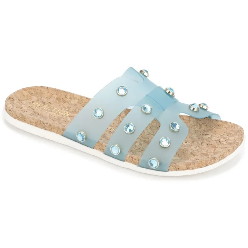 Formal Shoes Clearance Kenneth Cole Reaction Womens Slim  Embellished Cork Slide Sandals