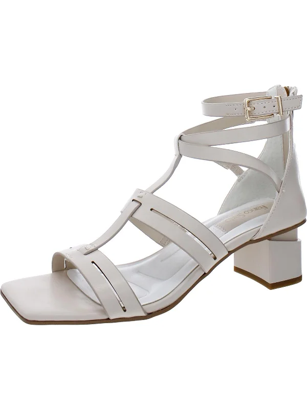 New Arrival Discount Korie Womens Faux Leather Square Toe Heels