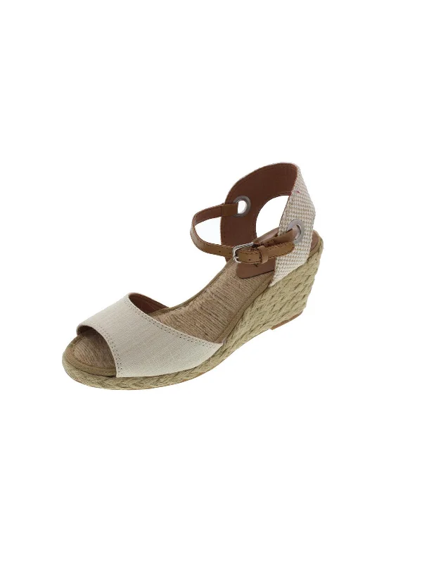 End Of Season Sale Kyndra Womens Canvas Wedge Espadrilles