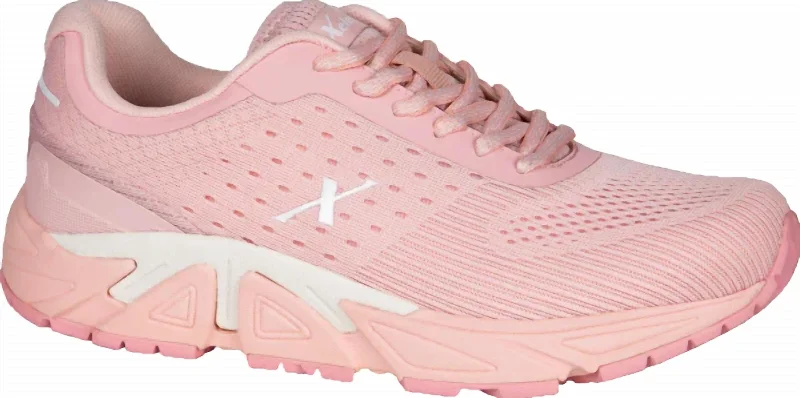 Easy Elegance Sales Ladies Genesis Extra Wide Sneakers In Pink Lemonade