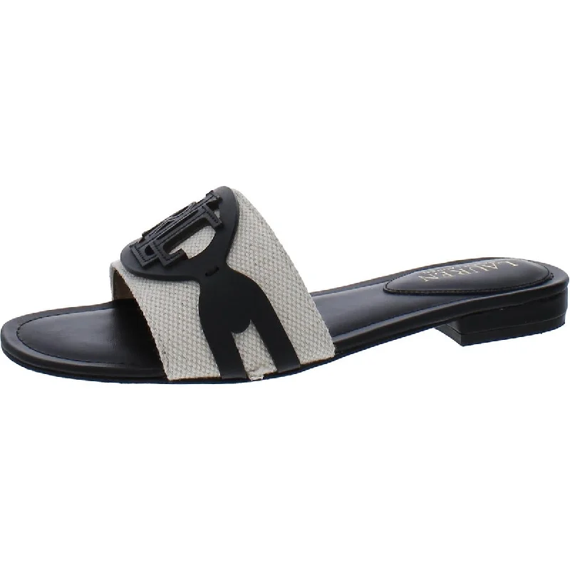 Best Women's Shoe Deals Lauren Ralph Lauren Womens ALEGRA Logo Slide Sandals